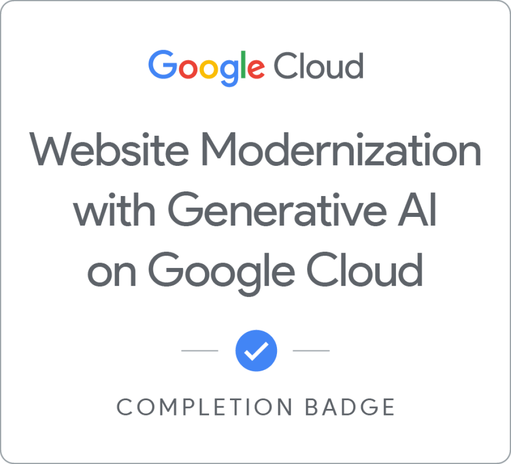 Website Modernization with Generative AI on Google Cloud